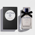ALPHA Legacy Edition 50 mL bottle beside its black gift box
