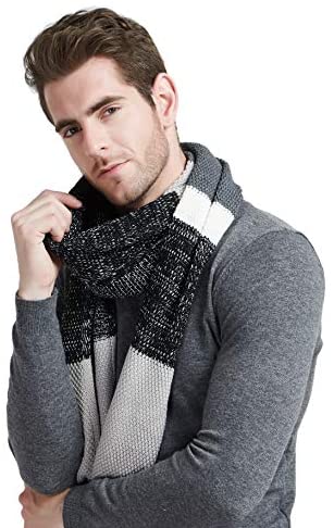 Men's Block Striped Scarf