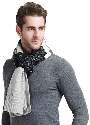 Men's Block Striped Scarf