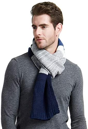 Men's Block Striped Scarf