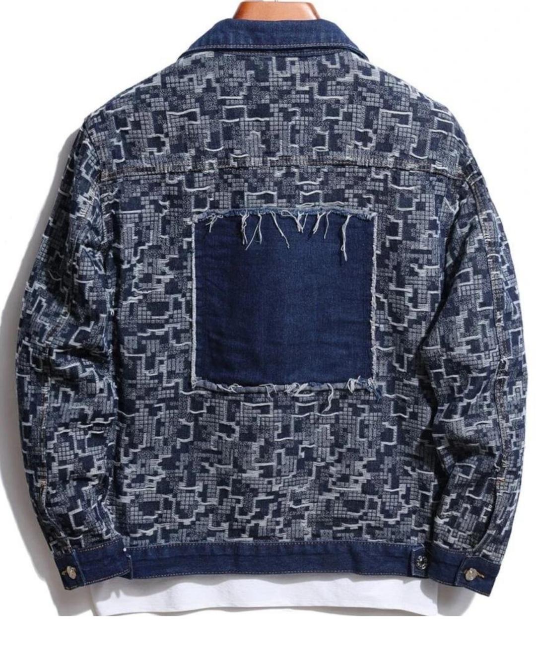 Reconstructed Patch Denim Jacket