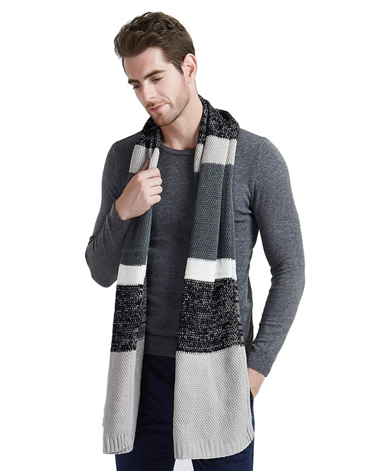 Écharpe à rayures pour homme