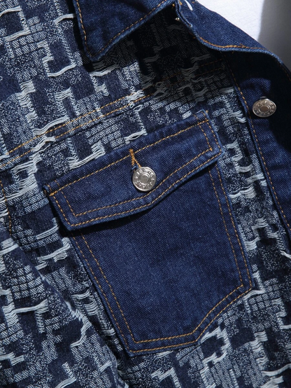 Reconstructed Patch Denim Jacket