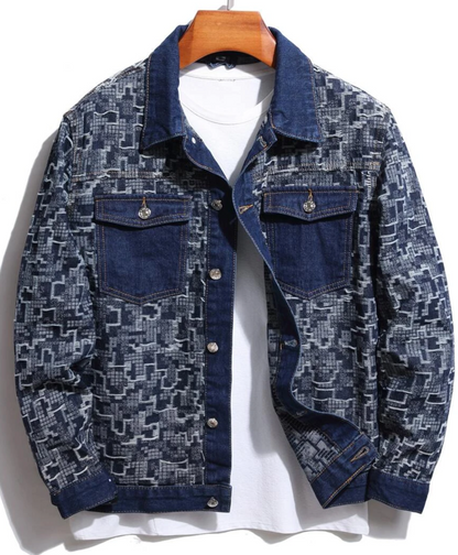 Reconstructed Patch Denim Jacket