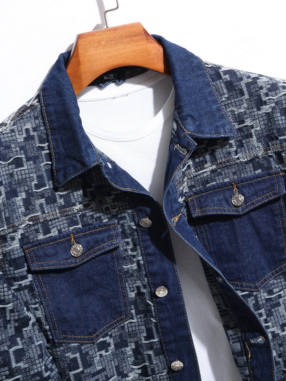 Reconstructed Patch Denim Jacket